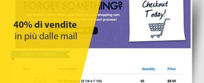 40% di vendite in più dalle mail